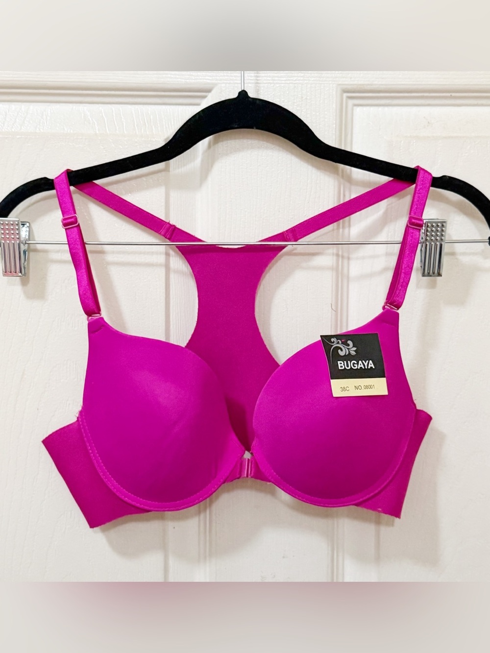 New Women's plus Size Fuchsia Racerback T-Shirt Bra